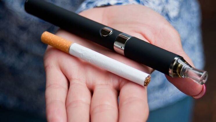 Elektronikus cigaretta a szokásos helyett
